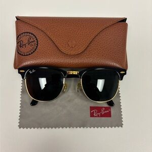 Ray-Ban ClubMaster Sunglasses Black and Gold